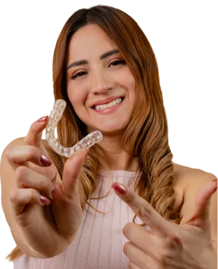 Chica con alineador